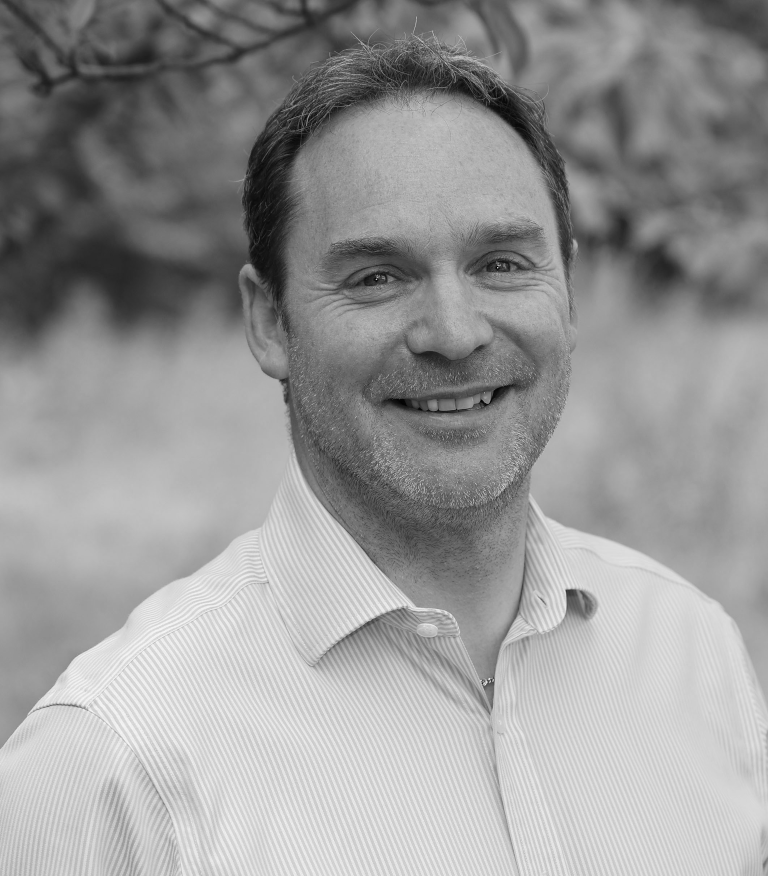 B&W image of Damien Mulligan